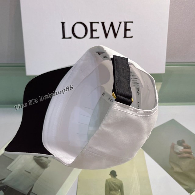 Loewe羅意威2022春夏新款滿繡logo夏季棒球帽 男女同款跑步遮陽防曬鴨舌帽 mmyj3159